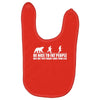 be nice to fat people bear chase funny pub joke Baby Bibs