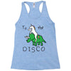 To The Disco (Unicorn Riding Triceratops) Racerback Tank