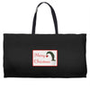 merry christmas Weekender Totes