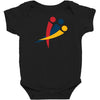 red blu yellow Baby Bodysuit