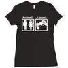 problem l&ouml;sung zocken lustig funny Ladies Fitted T-Shirt