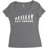 Say Cheese Women's Triblend Scoop T-shirt