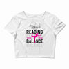 Reading Yoga Wine Balance Crop Top