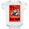 vintage tt race poster, ideal gift or birthday present Baby Bodysuit