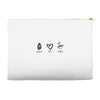 peace love coffee Accessory Pouches