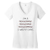 i write code Women's V-Neck T-Shirt