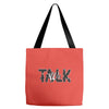 WE TALK Tote Bags