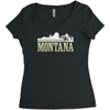 montana mountains Women's Triblend Scoop T-shirt