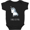 stabby the unicorn Baby Bodysuit
