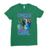 uncle of the birthday girl Ladies Fitted T-Shirt