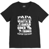 papa super saiyan vegeta V-Neck Tee