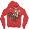zombie ardilla Zipper Hoodie