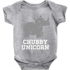 chubby unicorn rhino Baby Onesie