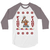 ugly sweater fight christmas t shirts 3/4 Sleeve Shirt