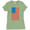 american flag Ladies Fitted T-Shirt