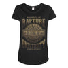 rapture univeristy Maternity Scoop Neck T-shirt