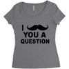 i mustache you Women's Triblend Scoop T-shirt