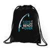 bends over Drawstring Bags