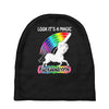 look it's a magical fck unicorn funny Baby Beanies