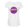 what's up jerks Maternity Scoop Neck T-shirt