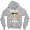 march  girl is a perfect combination of princess and warrior Zipper Hoodie