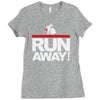 run away rabbit Ladies Fitted T-Shirt