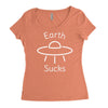 earth suck Women's Triblend Scoop T-shirt