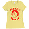 let's talk turkey Ladies Fitted T-Shirt