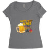 save water drink beer Women's Triblend Scoop T-shirt