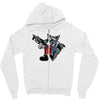 rocket vintage cartoon style Zipper Hoodie