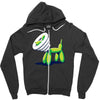 scratchy Zipper Hoodie