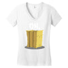 oh hay oh hey girl boy funny pun Women's V-Neck T-Shirt