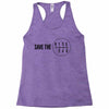 save the manual transmissions black (stick shift) Racerback Tank