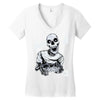 skull gamer Women's V-Neck T-Shirt