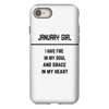 January Girl iPhone 8