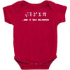 i 8 sum pi  ate some pie funny food nerd maths physics joke Baby Bodysuit