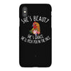 she's beauty she' grace t shirt chicken farm iPhoneX Case