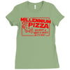millennium pizza Ladies Fitted T-Shirt