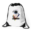 who loves chihuahua Drawstring Bags