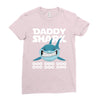 Daddy Shark Doo Doo Doo Ladies Fitted T-Shirt