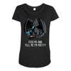 feed me and tell me i'm pretty Maternity Scoop Neck T-shirt