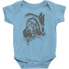 wolf princess warrior Baby Onesie
