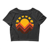 sunset mountain Crop Top