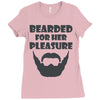 mens bearded Ladies Fitted T-Shirt