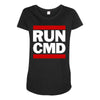 run CMD Maternity Scoop Neck T-shirt