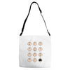 charlie moticons Adjustable Strap Totes