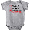 Too Busy Playing Fortnite Baby Bodysuit