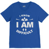 i know i am difficult ski mountain V-Neck Tee