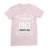 vintage made in 1967 perfectly aged a living legend Ladies Fitted T-Shirt