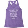 who are these children Racerback Tank